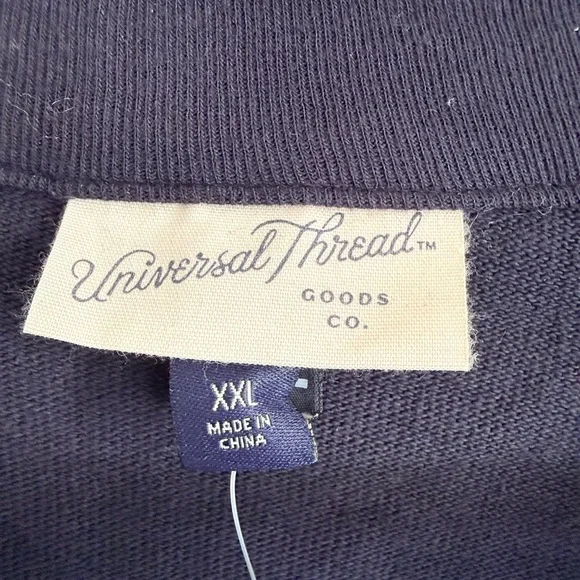 Universal Thread Dark Blue Button-Up Mini Dress - Picture 3 of 4